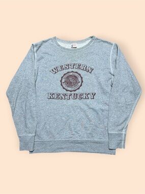 Western Kentucky University Champion 50s Repro Crewneck Running Man Large